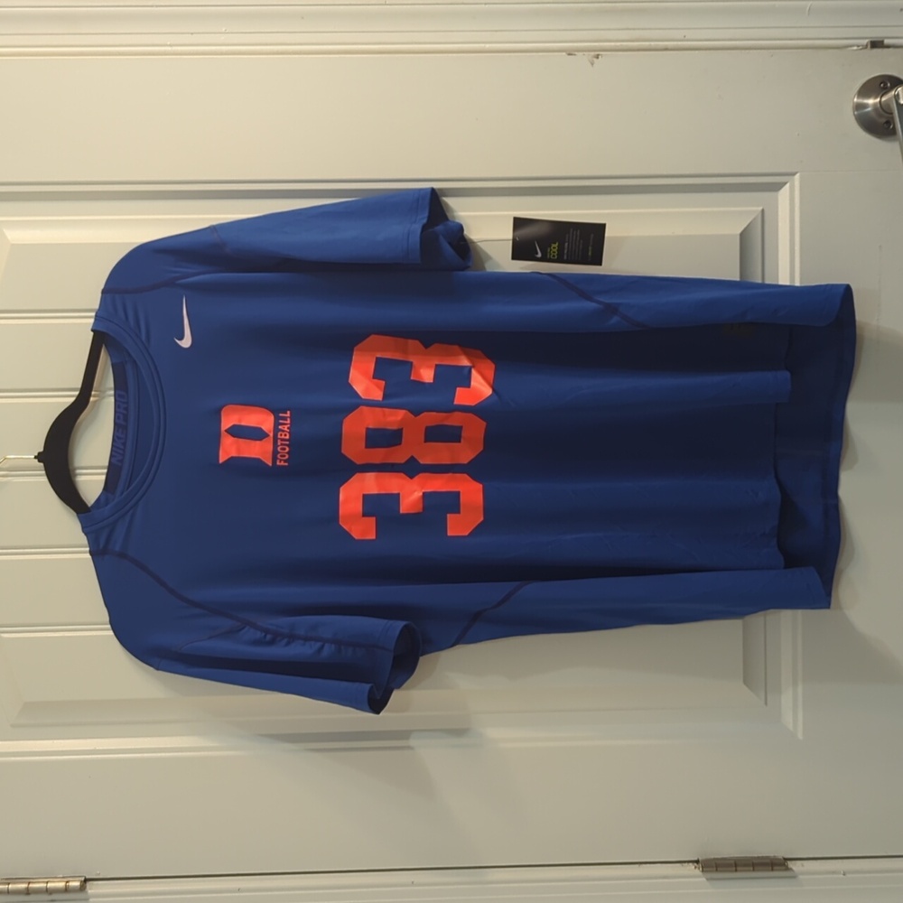 Duke Football Nike Pro T-shirt NWT